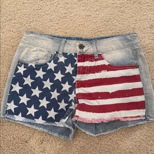 Patriotic Kids Jean Shorts